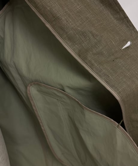 linen balmachan coat