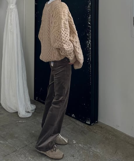 ok.soon×piccadilly velours pants(black/brown/camel)