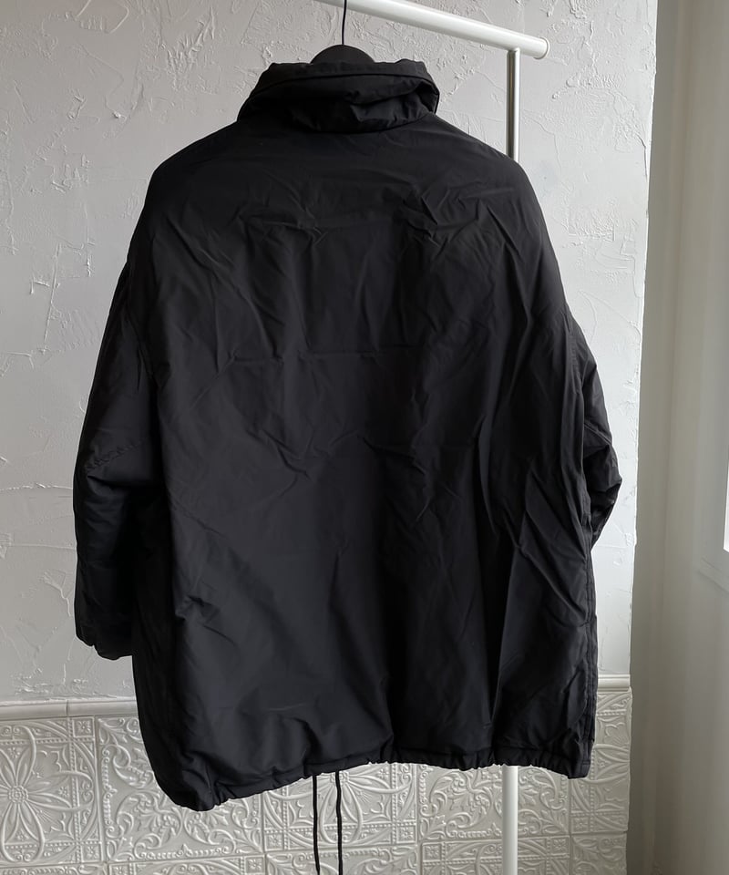 【ok.soon】oversize coach jacket black表地裏地ポリエステル100％