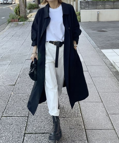 light soutien collar coat (black/beige)