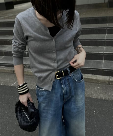 crew neck cardigan