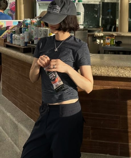 W stripe t shirt