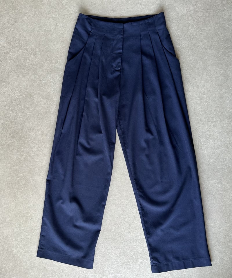 ok.soon 2本まとめ wide slacks navy | ok.soon