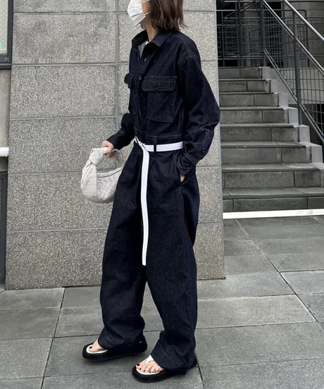 indigo denim all in one