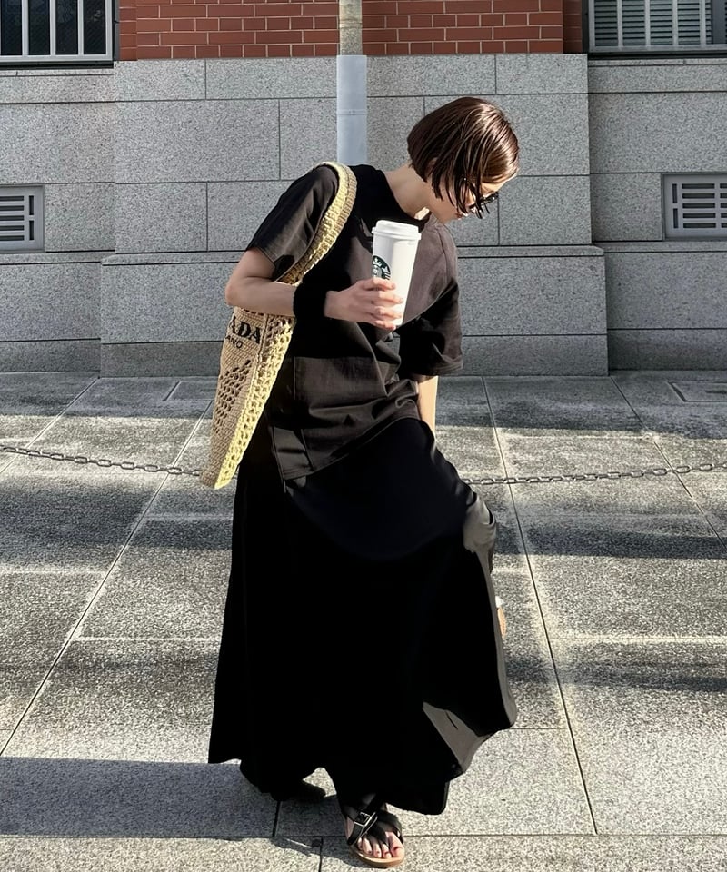 black maxi dress | ok.soon