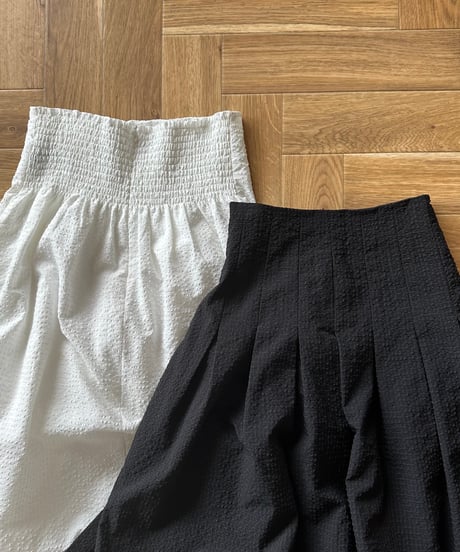 gingham check long skirt