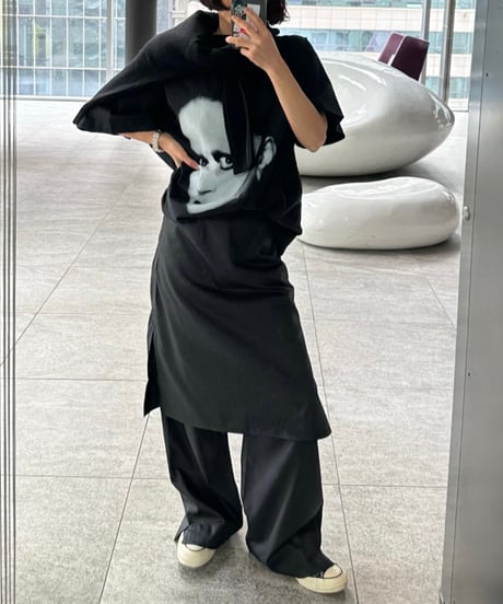 trousers with skirt