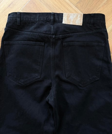 black cotton pants