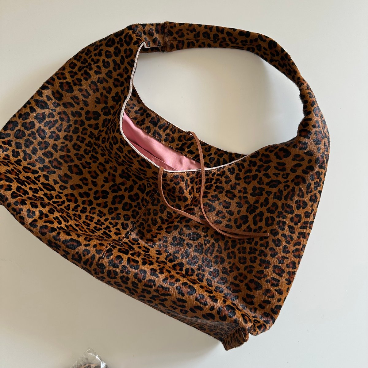 pre-order］leopard leather bag | ok.soon