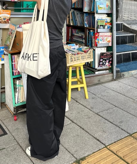 cotton nylon wide pants