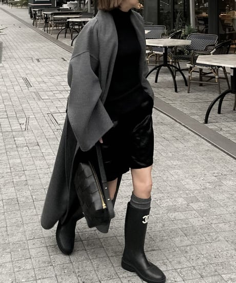 wool gown coat