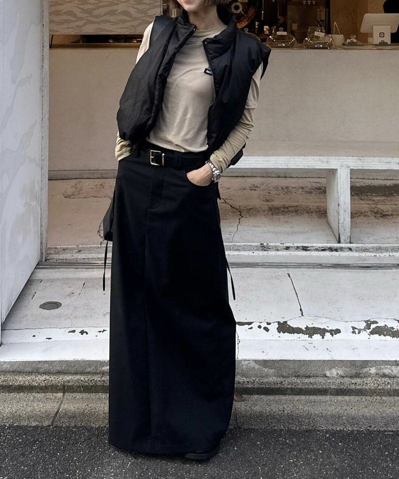 maxi skirt black | ok.soon