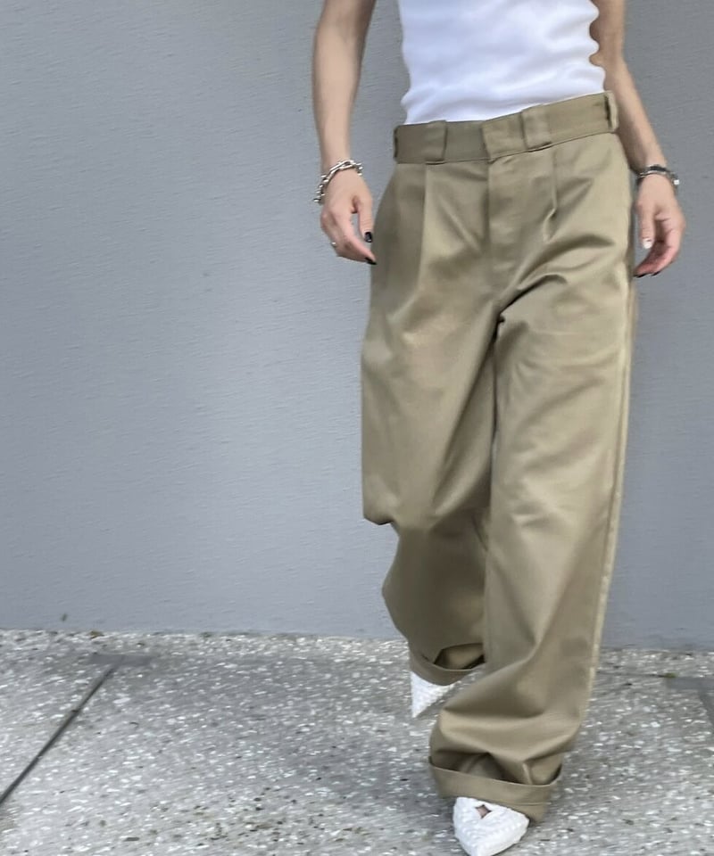 ok.soon×dickies wide chino pants | ok.soon