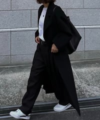 light melton coat(gray/black)