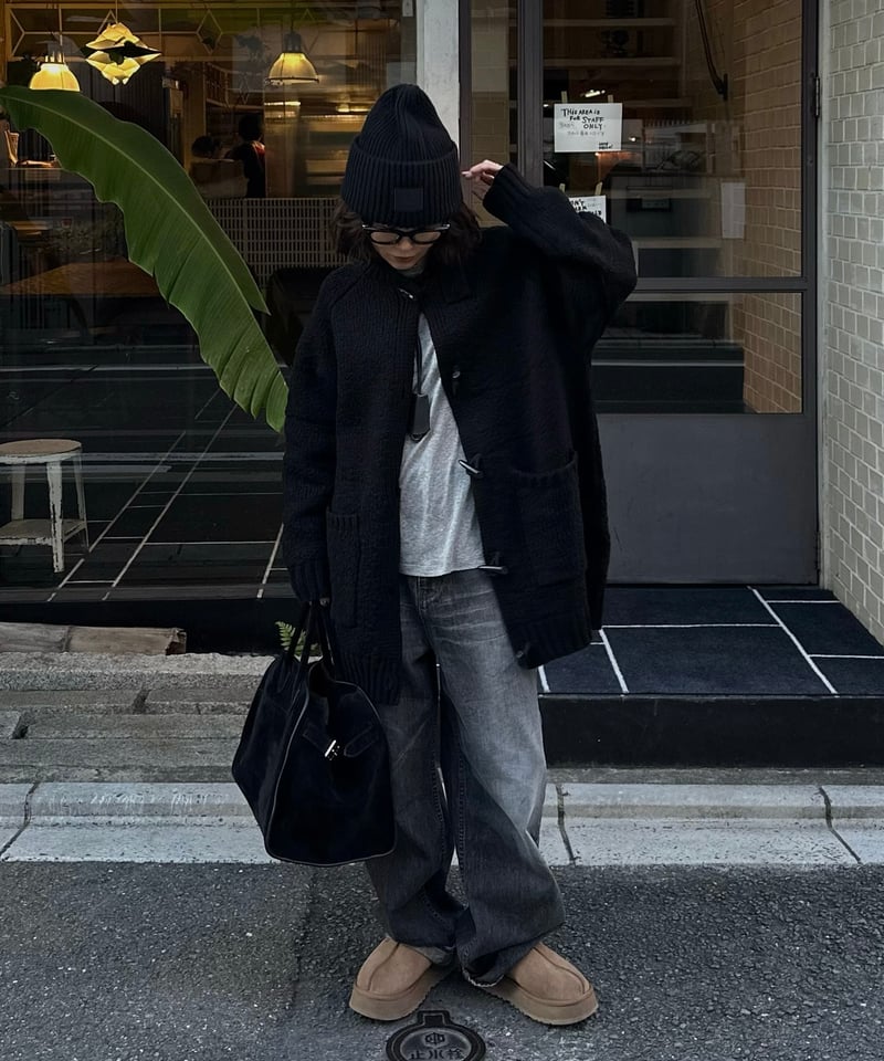 toggle button knit cardigan | ok.soon