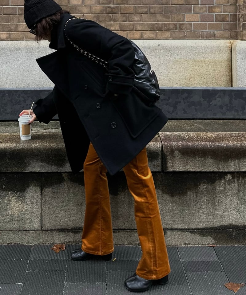 ok.soon×piccadilly パンツ　オクスン ok.soon×piccadilly velours pants(black/brown/ca