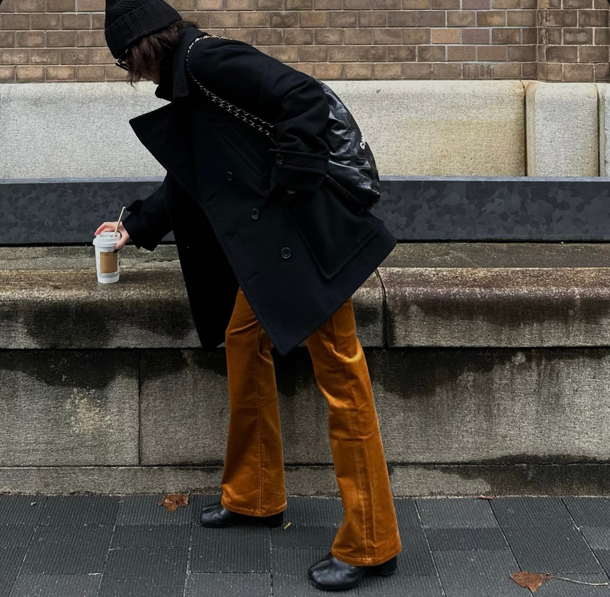 ok.soon×piccadilly velours pants(black/brown/ca ok.soon×piccadilly velours pants(black/brown/ca