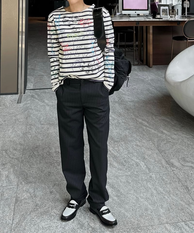 パンツ ok.soon pinstripe slacks 3 pinstripe slacks | ok.soon
