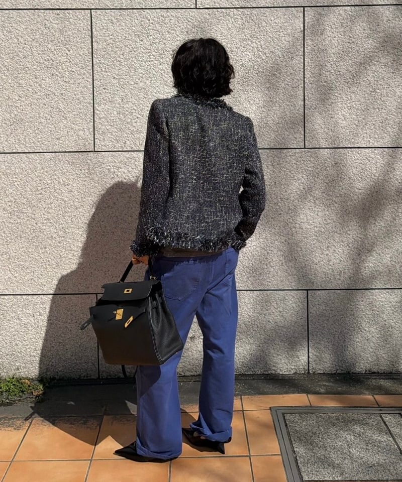 vintage blue cotton pants | ok.soon