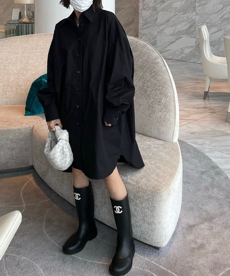 over long shirt (black)