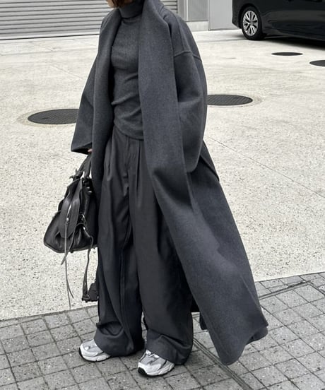 wool gown coat