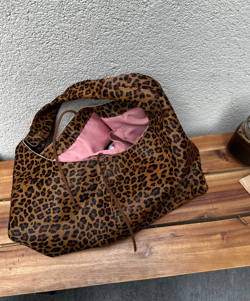 ok.soon 完売 新品　レオパードレザーベルト 本革 pre-order］leopard leather bag | ok.soon