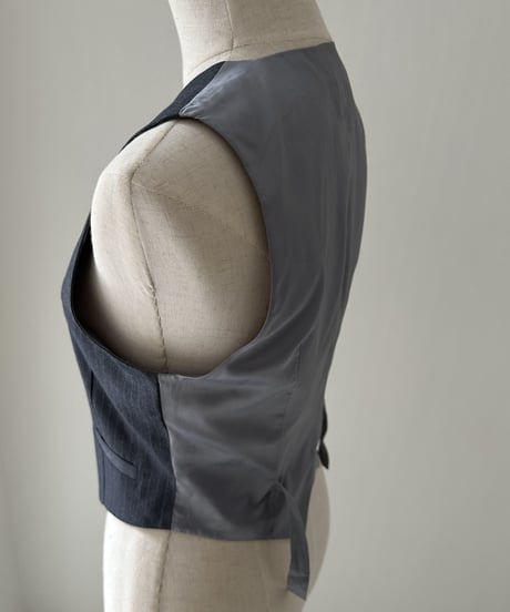 tailored vest & london stripe bowtie