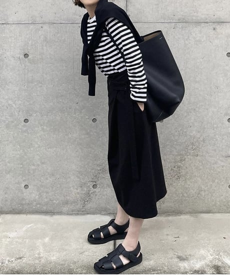 アシンメトリースカートblack