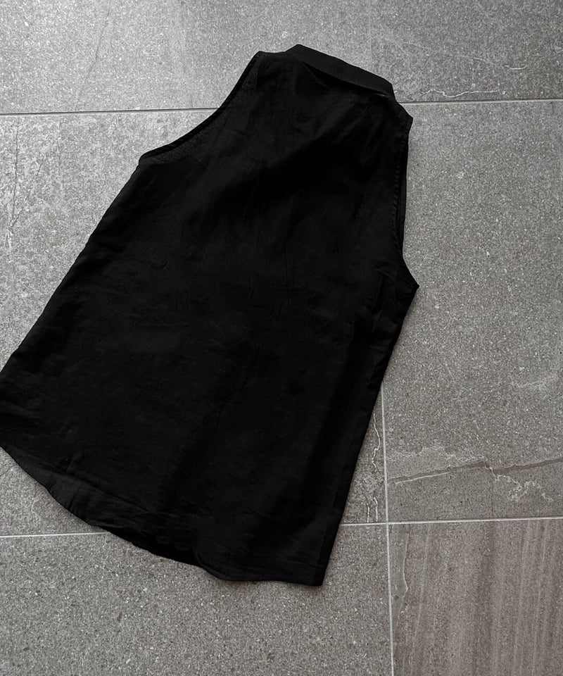 linen blend sleeveless shirt | ok.soon