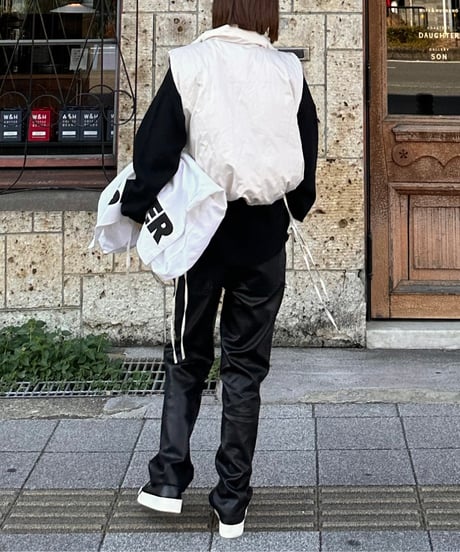 W name down vest （×FASHIRU）ecru
