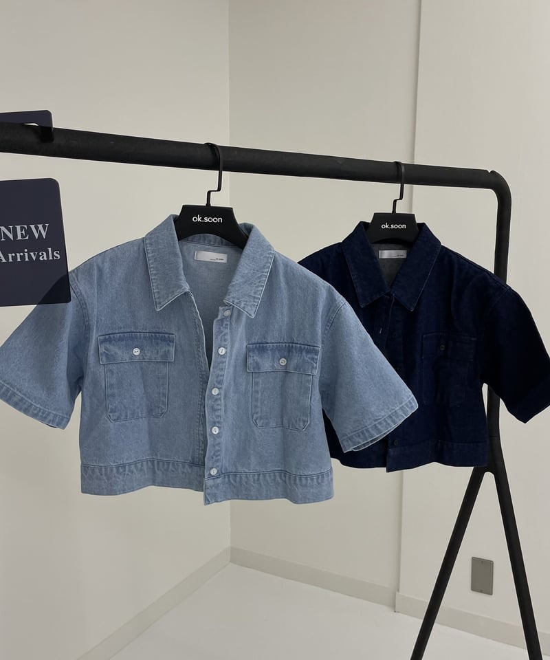 cropped denim set-up | ok.soon