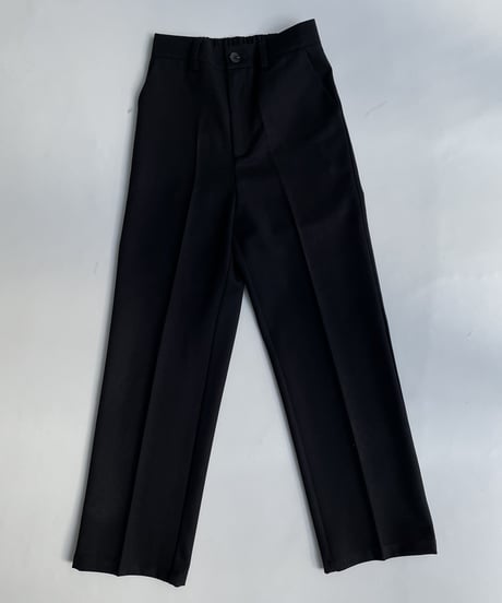 wool blend straight slacks