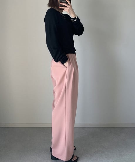 ワイドカラースラックスblue,pink,black