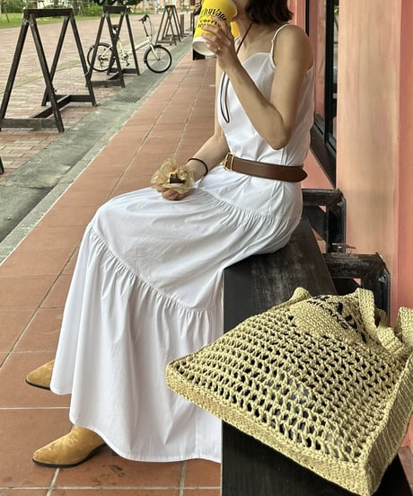 long tiered dress