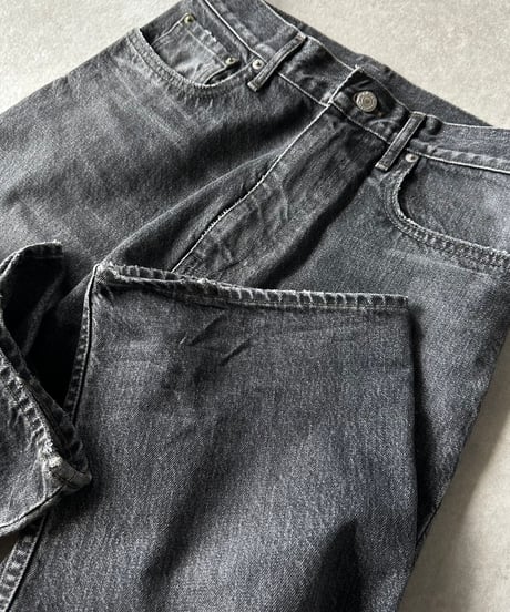 original wide denim black