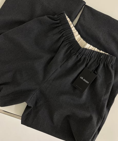 banding pants(black/gray)