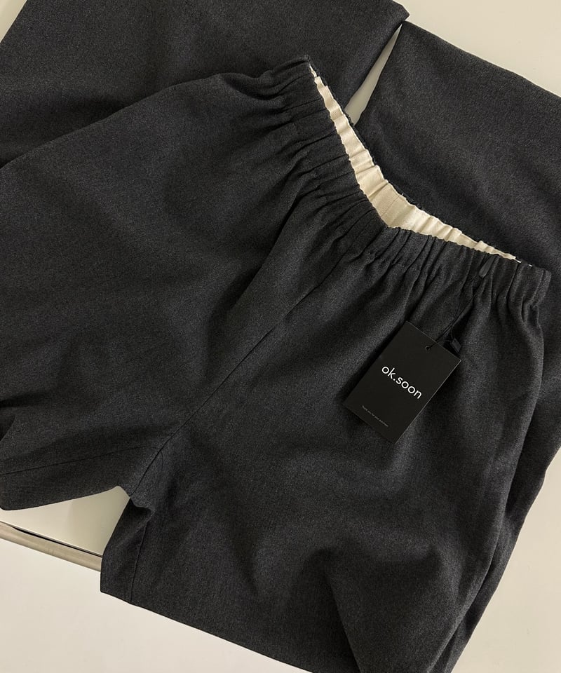 banding pants(black/gray) | ok.soon