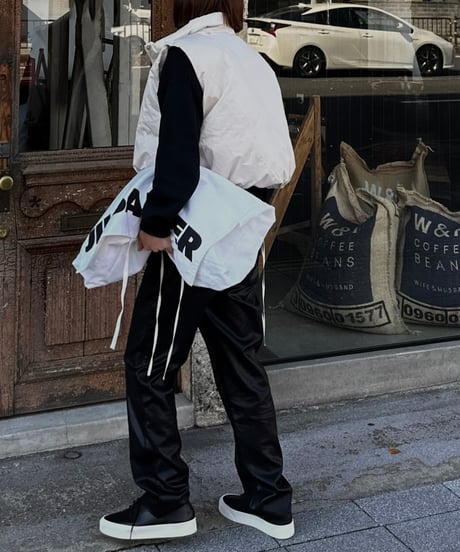 W name down vest （×FASHIRU）ecru