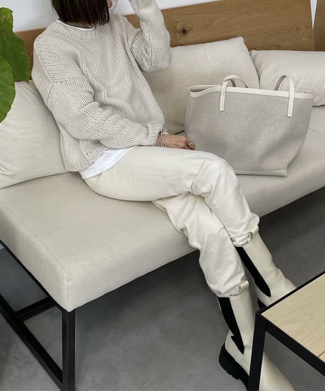 wool blend knit ivory