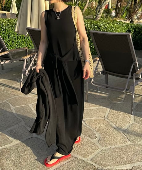 relax series linen blend maxi dress