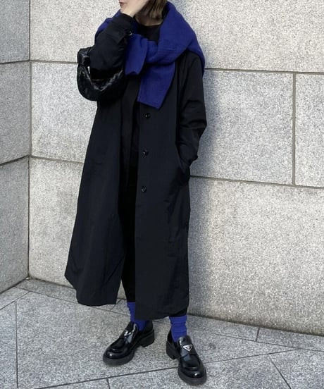 light soutien collar coat (black/beige)