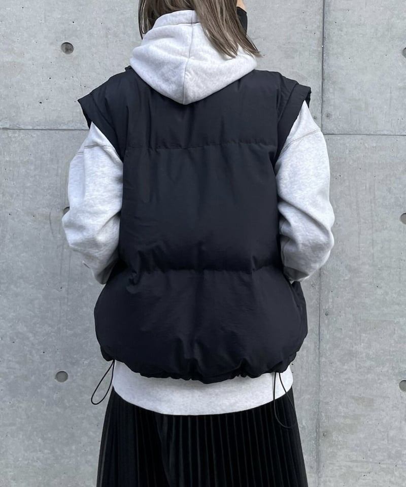 padding vest(black/camel) | ok.soon