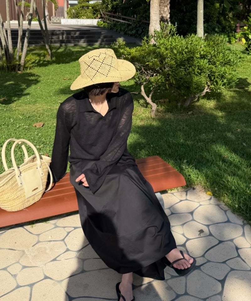 ok.soon maxi skirt ブラック CATEGORY skirt | ok.soon