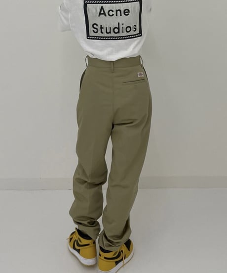 ok.soon×dickies  2tuck tapered chino pants