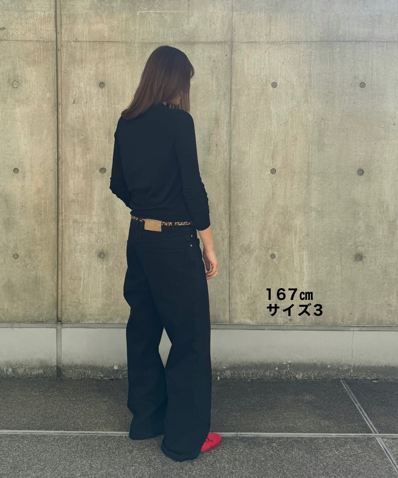 pre-order2］black cotton pants | ok.soon