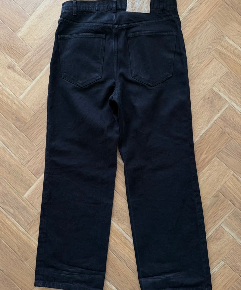 pre-order2］black cotton pants | ok.soon