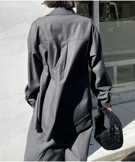 front fly shirt (gray)