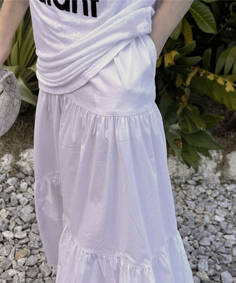 long tiered dress