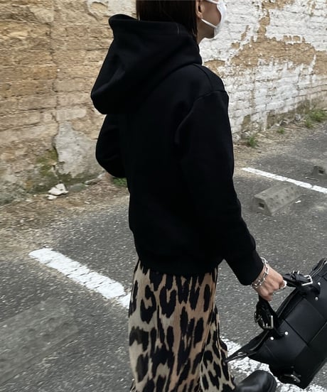 compact hoodie (black/gray)