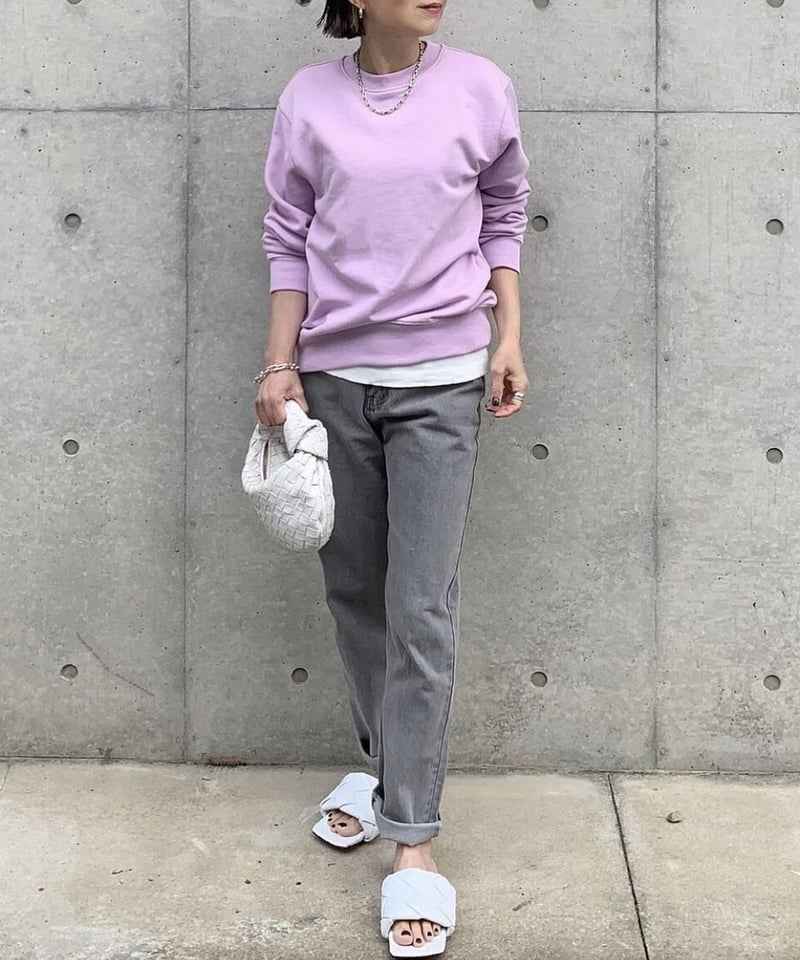 新品 ok.soon グレー デニムパンツ サイズ2 ペールグレーデニムS,M,L | ok.soon